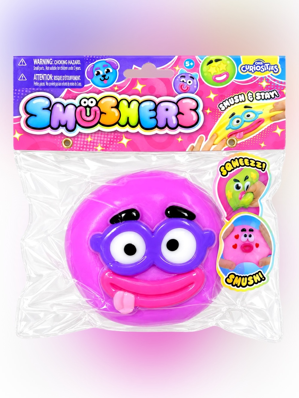 ORB Curiosities Smooshers Purple Toy NWT